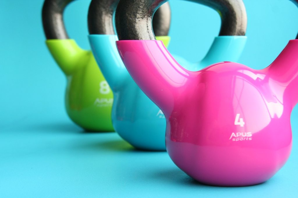 kettlebells, gym, exercise